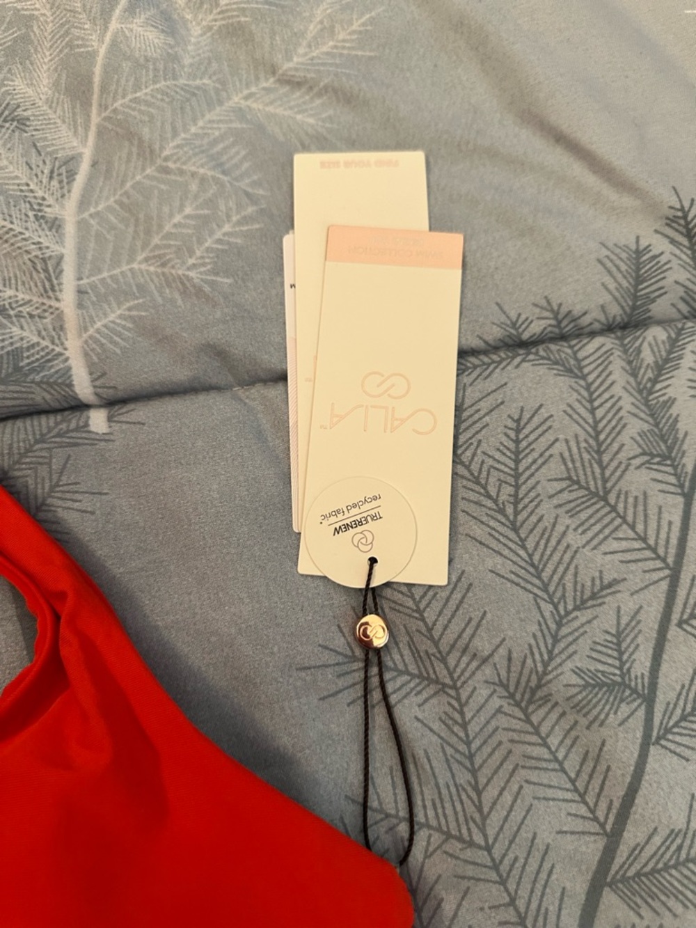 NWTS Calia Red Halter Swim Top - Women Swim Sz L - Picture 5 of 6